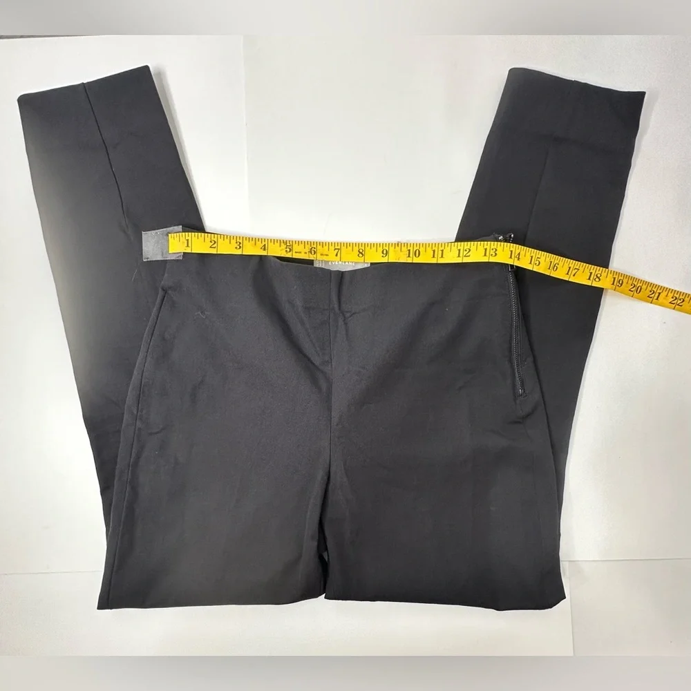 Everlane Pants Women’s Size 6 Black Skinny Ankle Stretch Cropped Career Side Zip